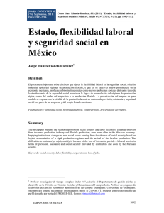 Estado, flexibilidad laboral y seguridad social en México