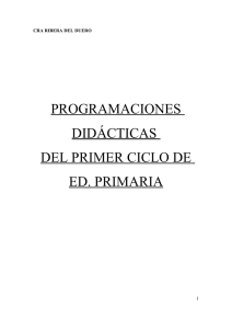 programaciones didácticas del primer ciclo de ed. primaria