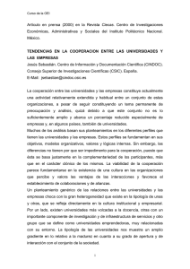 Artículo en prensa (2000) en la Revista Ciecas. Centro de