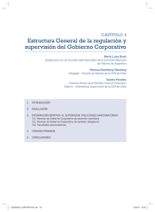 Estructura General de la regulación y supervisión del Gobierno