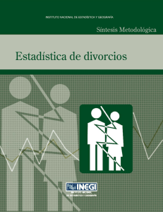 síntesis metodológica de la estadística de divorcios