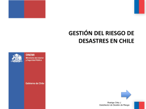 GESTIÓN DEL RIESGO DE DESASTRES EN CHILE