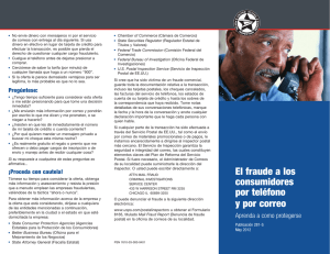 Publication 281-S - El fraude a los consumidores por