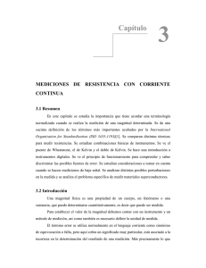 Mediciones de resistencia con corriente continua