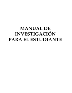 MANUAL DE INVESTIGACIÓN PARA EL ESTUDIANTE