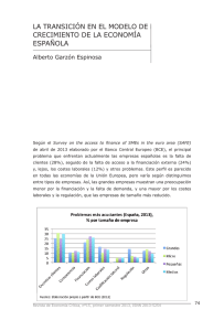 la transición en el modelo de crecimiento de la economía española