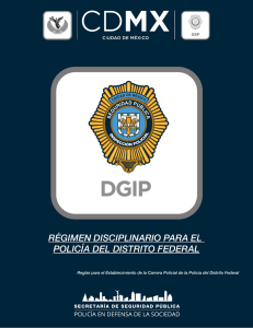 Regimen Disciplinario para el policía del Distrito Federal