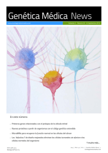 Newsletter 32 8-09-2015 - Revista Genética Médica