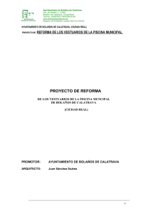 proyecto de reforma - Inicio - Ayuntamiento de Bolaños de Calatrava