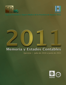 Memoria 2011 - Caja de Previsión y Seguro Médico de la Provincia