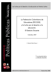 La Federación Colombiana de Educadores (FECODE) y