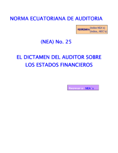 (NEA) No. 25 - Colegio de Contadores Bachilleres y Públicos del