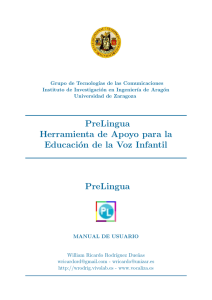 PreLingua Herramienta de Apoyo para la Educación de