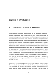 Capítulo 1. Introducción 1.1 Evaluación del impacto ambiental