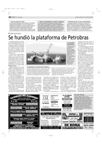 Se hundió la plataforma de Petrobras