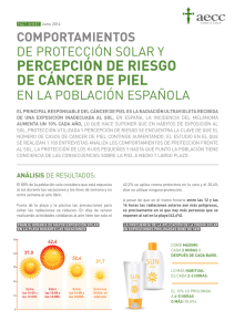 Protección solar y percepción de riesgo de cáncer de piel (junio 2011)