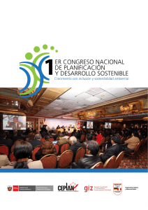 1er Congreso Nacional de Planificación y Desarrollo Sostenible