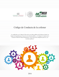 Código de Conducta de la COFEMER | 2016