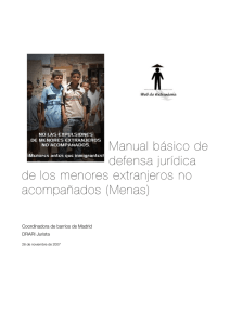 Manual básico de defensa jurídica de los menores extranjeros no