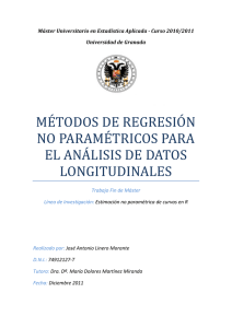 Métodos de regresión no paramétricos para el análisis de datos