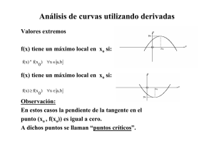 Análisis de curvas utilizando derivadas - U