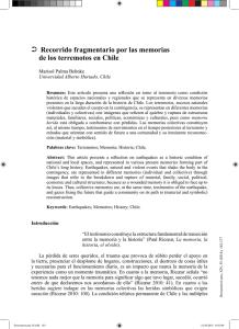 Recorrido fragmentario por las memorias de los terremotos en Chile