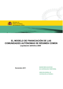 El modelo de financiación de las CC.AA. de Régimen Común