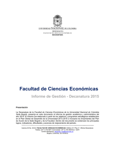 Facultad de Ciencias Económicas - Sede Bogotá