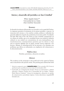 Inicios y desarrollo del periódico en San Cristóbal
