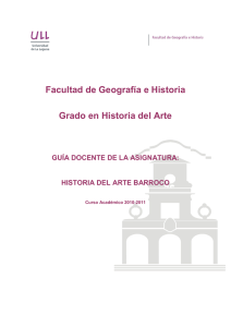 HISTORIA DEL ARTE BARROCO