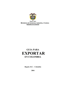 guia para exportar en colombia - Inicio