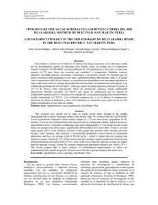 tipología de fincas cacaoteras en la subcuenca media del río