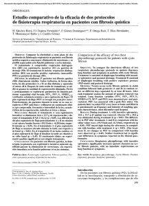 Estudio comparativo de la eficacia de dos protocolos de fisioterapia