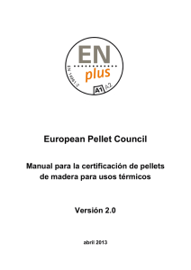 Manual para la Certificación de pellets de madera