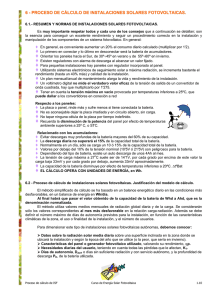 6 - proceso de cálculo de instalaciones solares fotovoltaicas