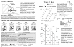 Standing Seam Shingle Install Guide spanish.qxp