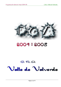 P. G. A. 2004-05 - CRA Valle de Valverde