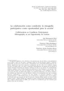 La colaboración como condición: la etnografía participativa como