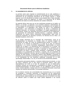 Documento Rector para la Reforma Académica
