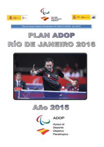 Plan ADOP 2015 - Federación Española de Piragüismo