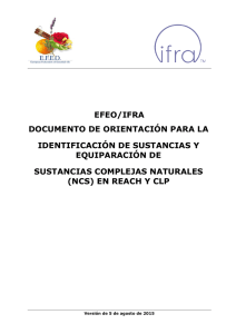 efeo/ifra documento de orientación para la - ECHA