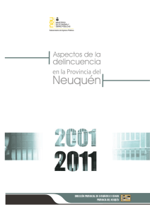 Informe Aspectos de la Delincuencia. Años 2001/2011
