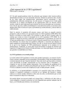 ¿Qué esperar de la LVIII Legislatura? - Archivo