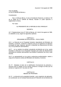 Decreto Reglamentario - Marcas