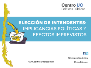 Elección de intendentes - Centro de Políticas Públicas UC