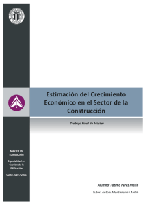 Estimación del Crecimiento Económico en el Sector de la