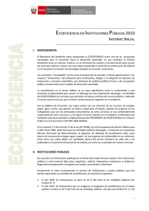 Informe Anual de Ecoeficiencia 2010