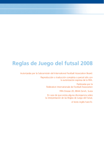 Reglas de Juego del futsal 2008