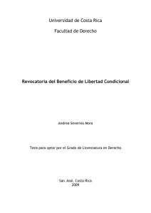 Universidad de Costa Rica Facultad de Derecho Revocatoria del