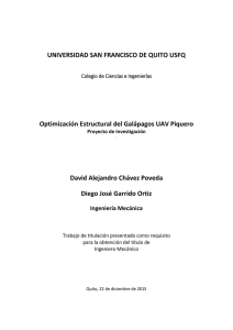 Optimización Estructural del Galápagos UAV Piquero